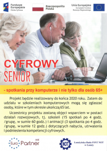 Cyfrowy Senior-Spotkania przy komputerze i nie tylko dla osób 65+ w Rutce-Tartak