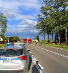 Wypadek w Zajączkowie koło Bakałarzewa. Motocyklista trafił do szpitala