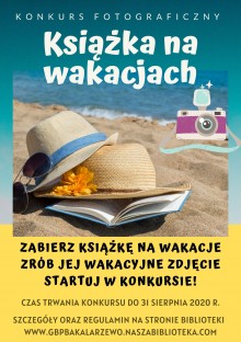 Co czytasz na wakacjach? Biblioteka w Bakałarzewie zaprasza do udziału w konkursie