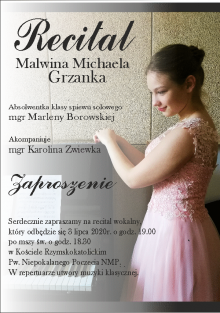 Recital Malwiny Michaeli Grzanki w Wigrach