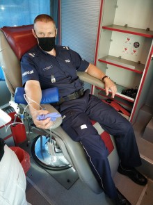 Sejneńscy policjanci oddawali krew