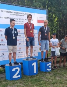 Suwalczanin Marcin Makal trzeci na Mistrzostwach Polski w paratriathlonie