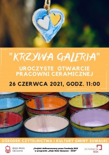 W sobotę w Krzywem odbędzie się otwarcie pracowni ceramicznej