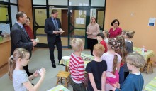 Sejny. Nowy konsul Republiki Litewskiej w szkole Žiburis 