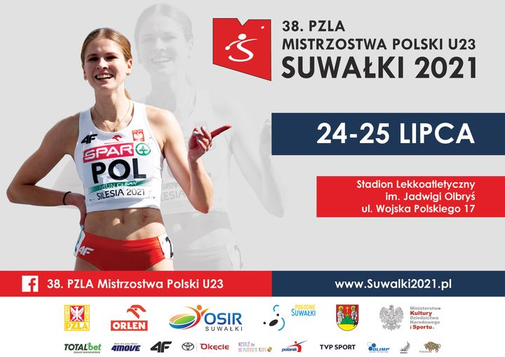 Lekkoatletyka. Mistrzostwa Polski U 23 z gwiazdami, augustowianką i bez
