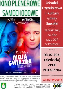 Kino plenerowe w Gminie Suwałki. W niedzielę seans w Potaszni