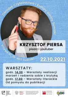 Warsztaty z Krzysztofem Piersą w Ośrodku Czytelnictwa i Kultury w Krzywem