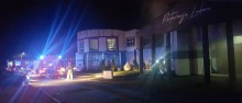 Pożar restauracji przy ul. Sportowej w Suwałkach
