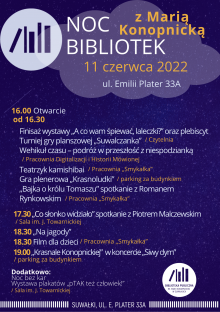 Noc Bibliotek z Marią Konopnicką