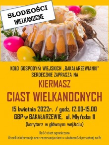 Kiermasz ciast wielkanocnych w Bakałarzewie