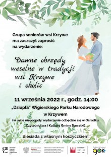 Pokaz i biesiada Dawne obrzędy weselne w tradycji wsi Krzywe i okolic