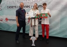 Karate. Jolanta Płońska wicemistrzynią Europy juniorek, Franciszek Kimszal w ósemce [zdjęcia]