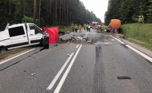 Śmiertelny wypadek na trasie Augustów - Białystok. Nie żyje 36-letni kierowca busa