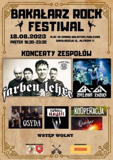 W sierpniu w Bakałarzewie odbędzie się koncert rockowy