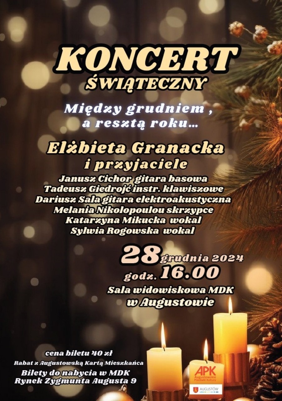 Między grudniem a resztą roku – koncert świąteczny w Augustowie