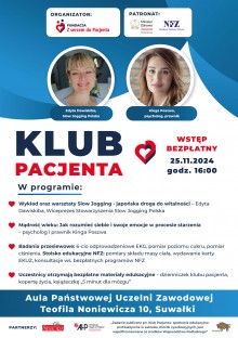 Klub Pacjenta - dowiedz się, jak zadbać o swoją sprawność i dobre samopoczucie! 