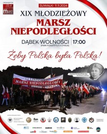 Po raz kolejny ulicami Suwałk przejdzie Młodzieżowy Marsz Niepodległości