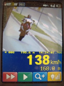 Motocyklista pędził przez Suwałki 138 km/h
