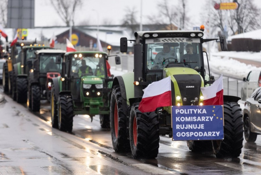 W dniu inauguracji  przez Polskę prezydencji w Unii Europejskiej wielka demonstracja rolników