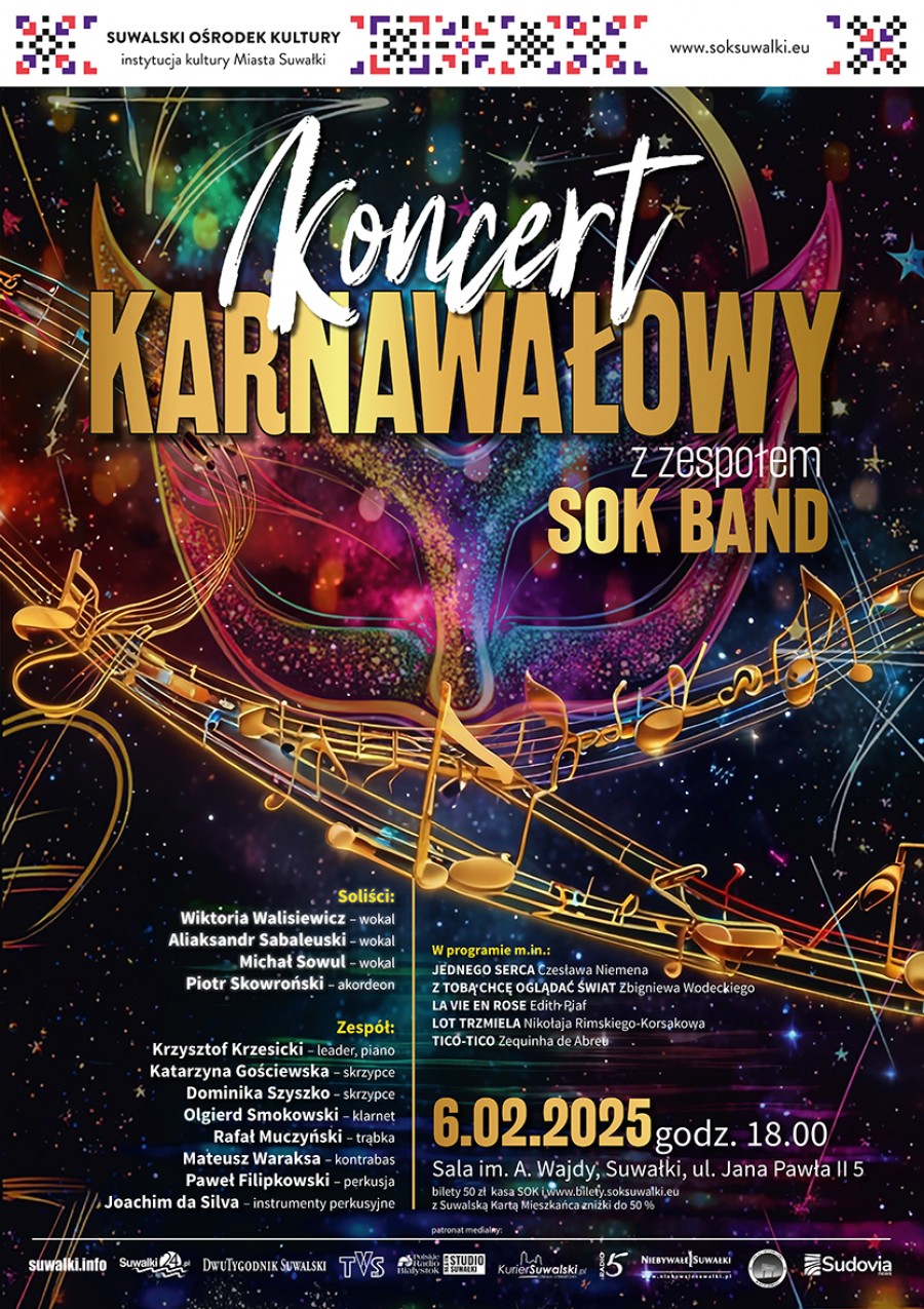 Koncert Karnawałowy z SOK BAND