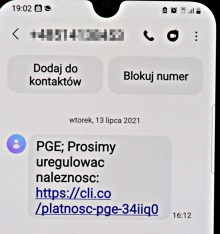 Fałszywe sms-y o konieczności uregulowania rachunku. Suwalczanka straciła 10 tys. zł